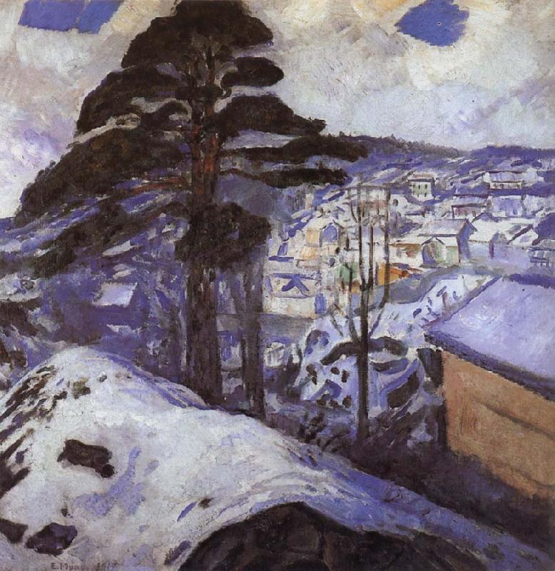 Edvard Munch The Winter oil painting image